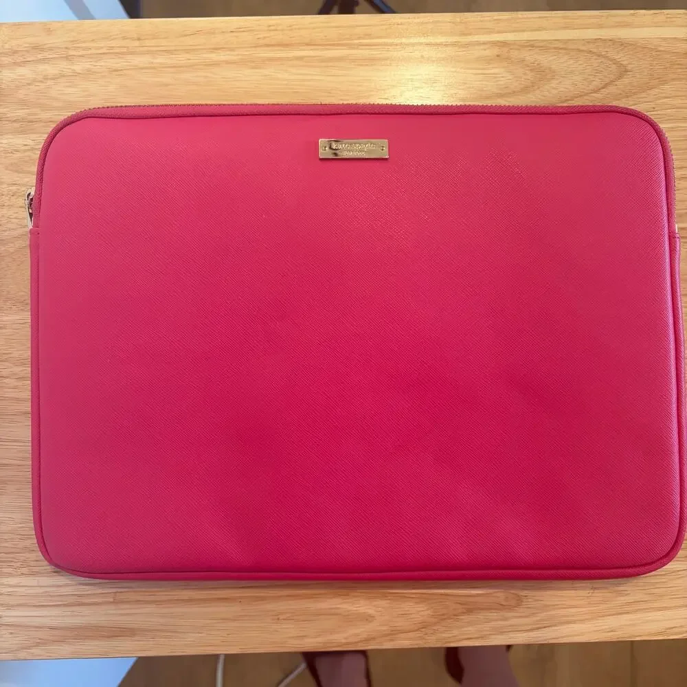 Kate Spade New York Hot Pink Leather Laptop Case Macbook Pro Macbook Air
